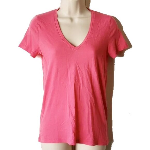 J. Crew Tops - J Crew T-shirt S Pink 100% Cotton